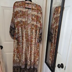 Umgee Floral Cardigan